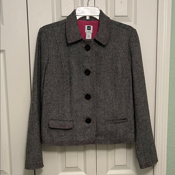 GAP Jackets & Blazers - GAP Women's gray  Blazer with Pink Lining